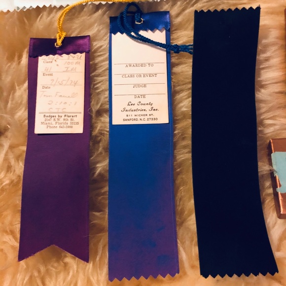 Other Vintage Antique Swim Meet Ribbons Medals Poshmark